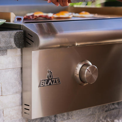 Blaze LTE+ 30-Inch Built-In Gas Griddle with Lift-Assist Hood