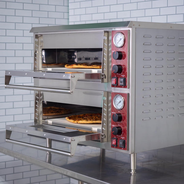 Commercial Oven, Double-Deck Countertop Electric Pizza/Bakery Oven