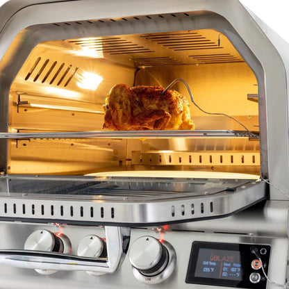 Blaze 26-Inch Built-In Outdoor Oven with Bluetooth Probes & Rotisserie