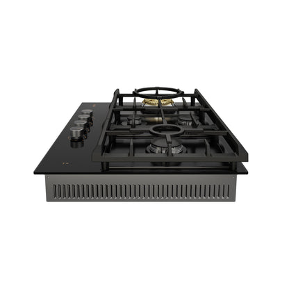 FOTILE GLG30401 30-Inch 4-Burner Tri-Ring Gas Cooktop