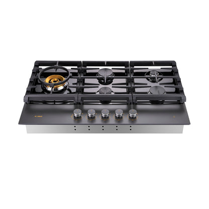 FOTILE GLG36501-Y 36-Inch 5-Burner Moonshadow Gas Cooktop