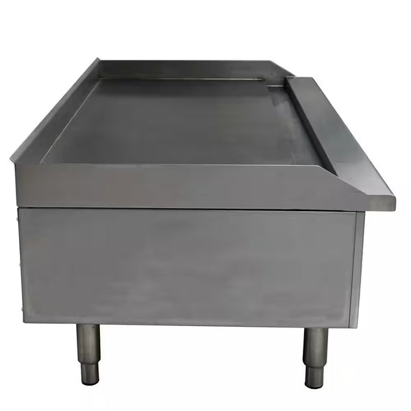 48 In. Commercial Griddle Gas Cooktop in Stainless Steel with 4 Burners