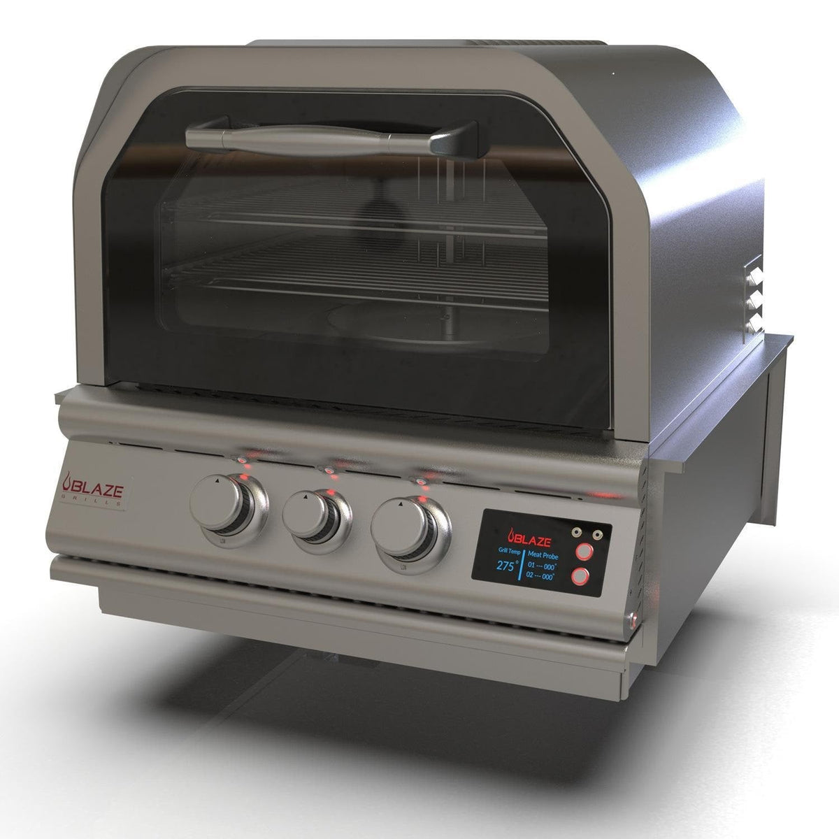Blaze 26-Inch Countertop Outdoor Oven with Bluetooth Probes & Rotisserie