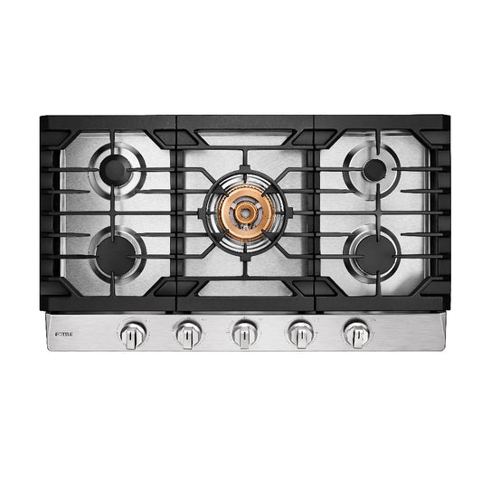 FOTILE GLS36502 36-Inch 5-Burner Stainless Steel Gas Cooktop