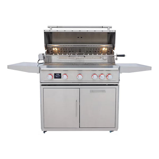 Blaze LTE PRO 40-Inch 5-Burner Freestanding Gas Grill with Digital Controls