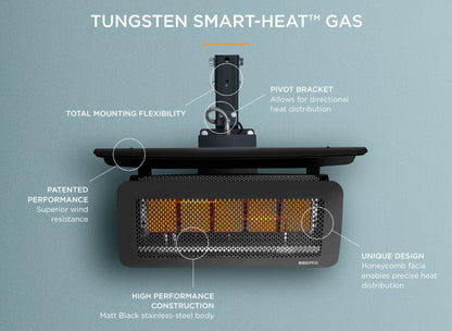 Bromic Tungsten Smart-Heat 25-Inch 500-Series 43,000 BTU Gas Heater