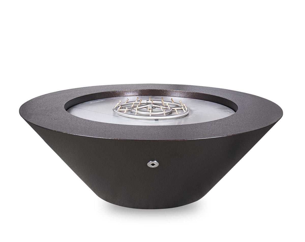 The Outdoor Plus Cazo 60" Wide Ledge Powder Coat Fire Pit