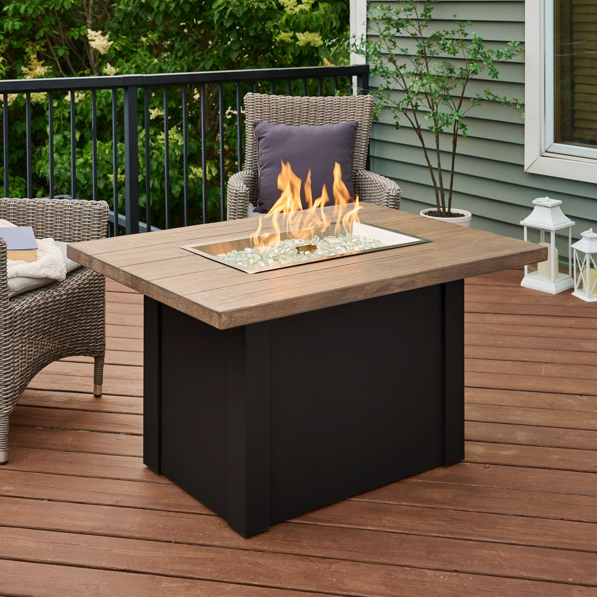 Havenwood 44-Inch Rectangular Gas Fire Pit Table by Outdoor GreatRoom
