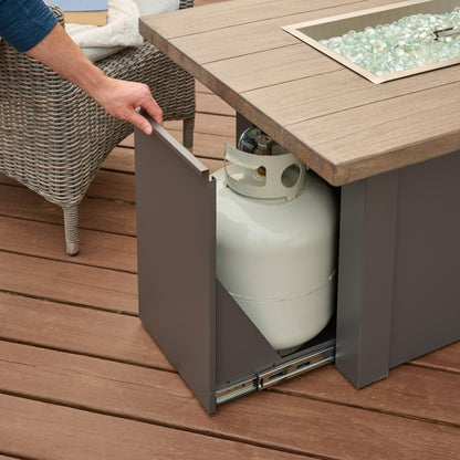 Havenwood 44-Inch Rectangular Gas Fire Pit Table by Outdoor GreatRoom