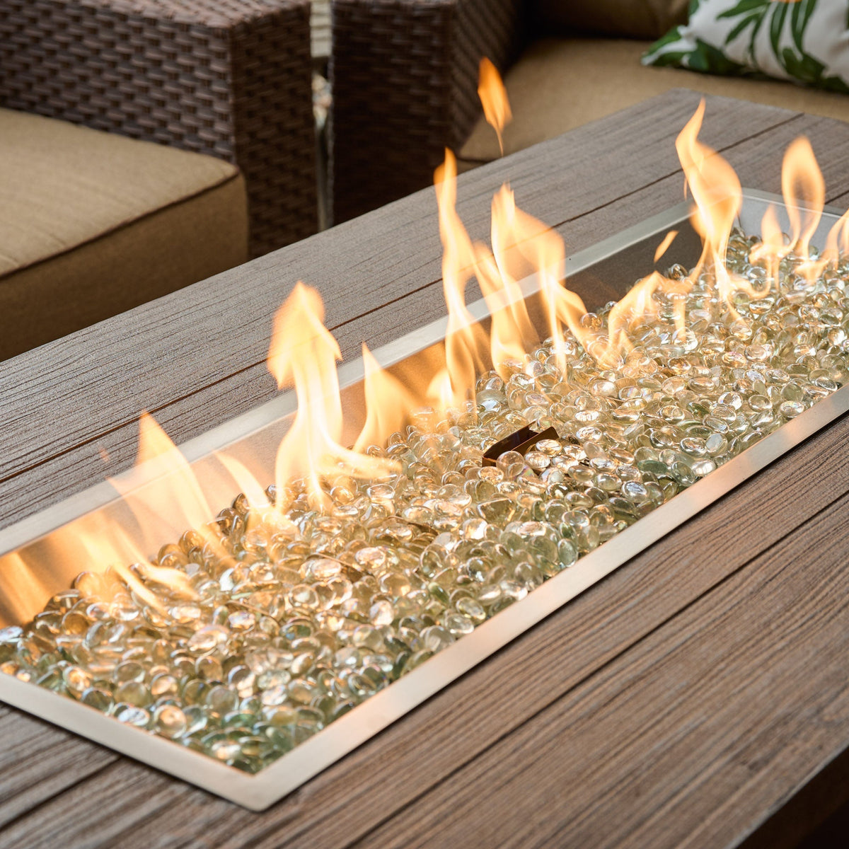 Havenwood 62-Inch Linear Gas Fire Pit Table by Outdoor GreatRoom