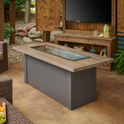 Havenwood 62-Inch Linear Gas Fire Pit Table by Outdoor GreatRoom