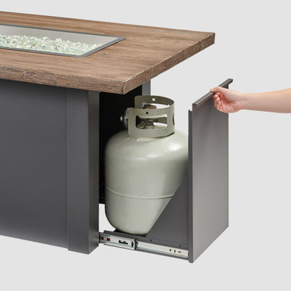 Havenwood 62-Inch Linear Gas Fire Pit Table by Outdoor GreatRoom