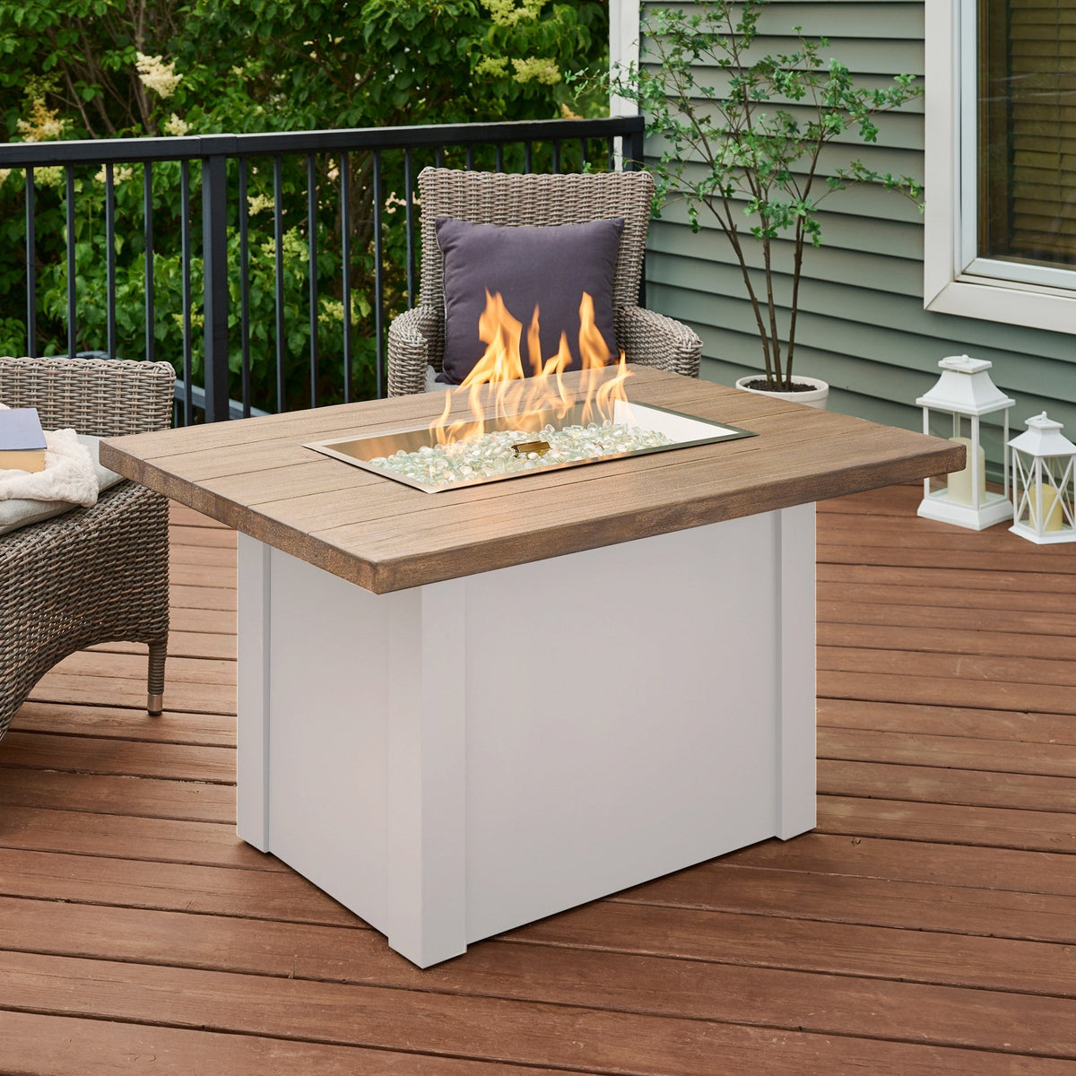 Havenwood 44-Inch Rectangular Gas Fire Pit Table by Outdoor GreatRoom