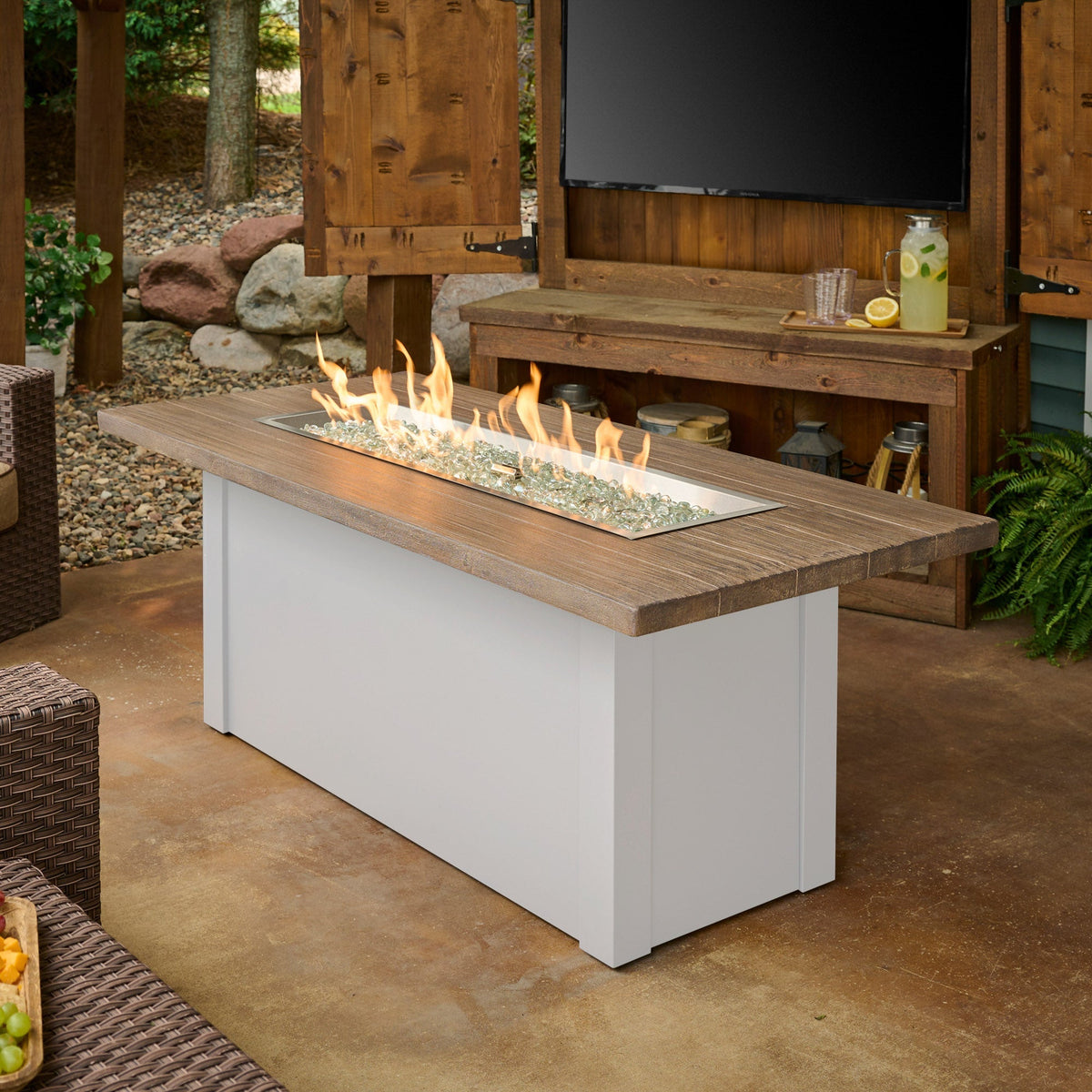 Havenwood 62-Inch Linear Gas Fire Pit Table by Outdoor GreatRoom