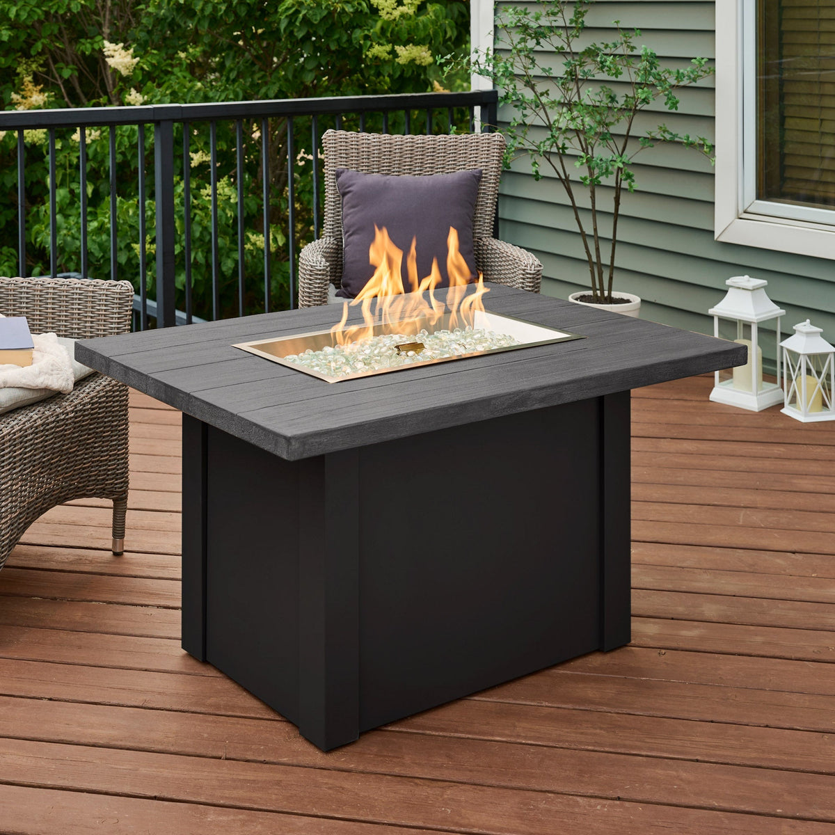 Havenwood 44-Inch Rectangular Gas Fire Pit Table by Outdoor GreatRoom