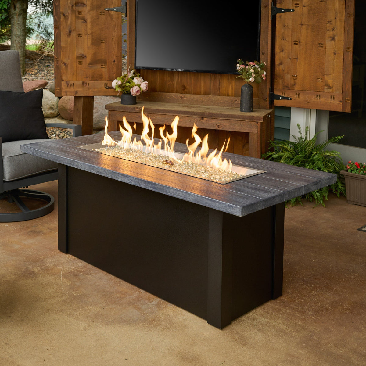 Havenwood 62-Inch Linear Gas Fire Pit Table by Outdoor GreatRoom