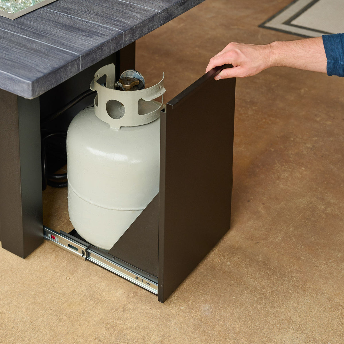 Havenwood 62-Inch Linear Gas Fire Pit Table by Outdoor GreatRoom