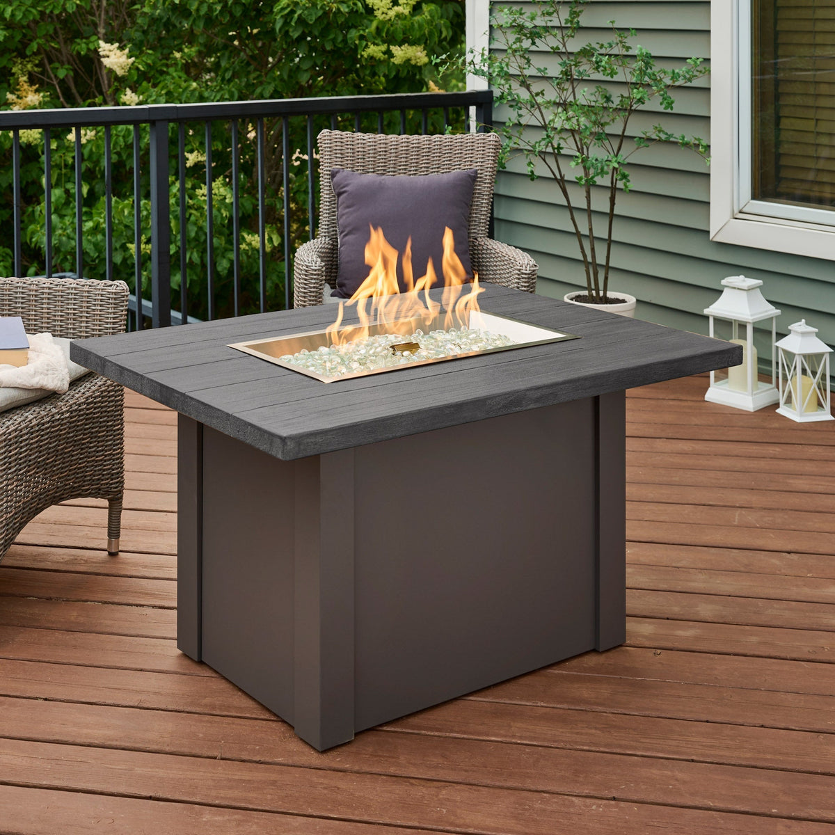 Havenwood 44-Inch Rectangular Gas Fire Pit Table by Outdoor GreatRoom