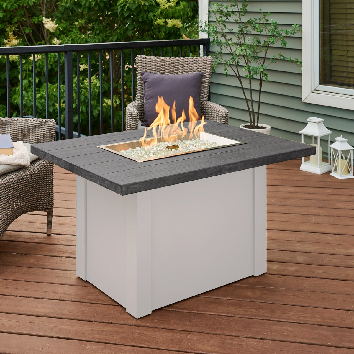 Havenwood 44-Inch Rectangular Gas Fire Pit Table by Outdoor GreatRoom