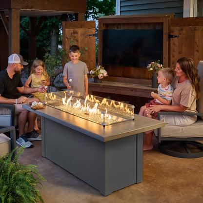 Havenwood 62-Inch Linear Gas Fire Pit Table by Outdoor GreatRoom