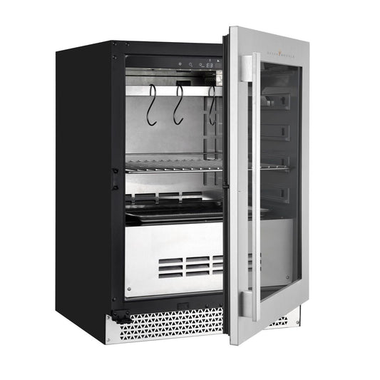 KingsBottle 24-Inch Glass-Door Dry-Aging Refrigerator