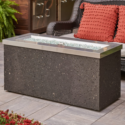 Outdoor GreatRoom Key Largo Linear Gas Fire Pit Table