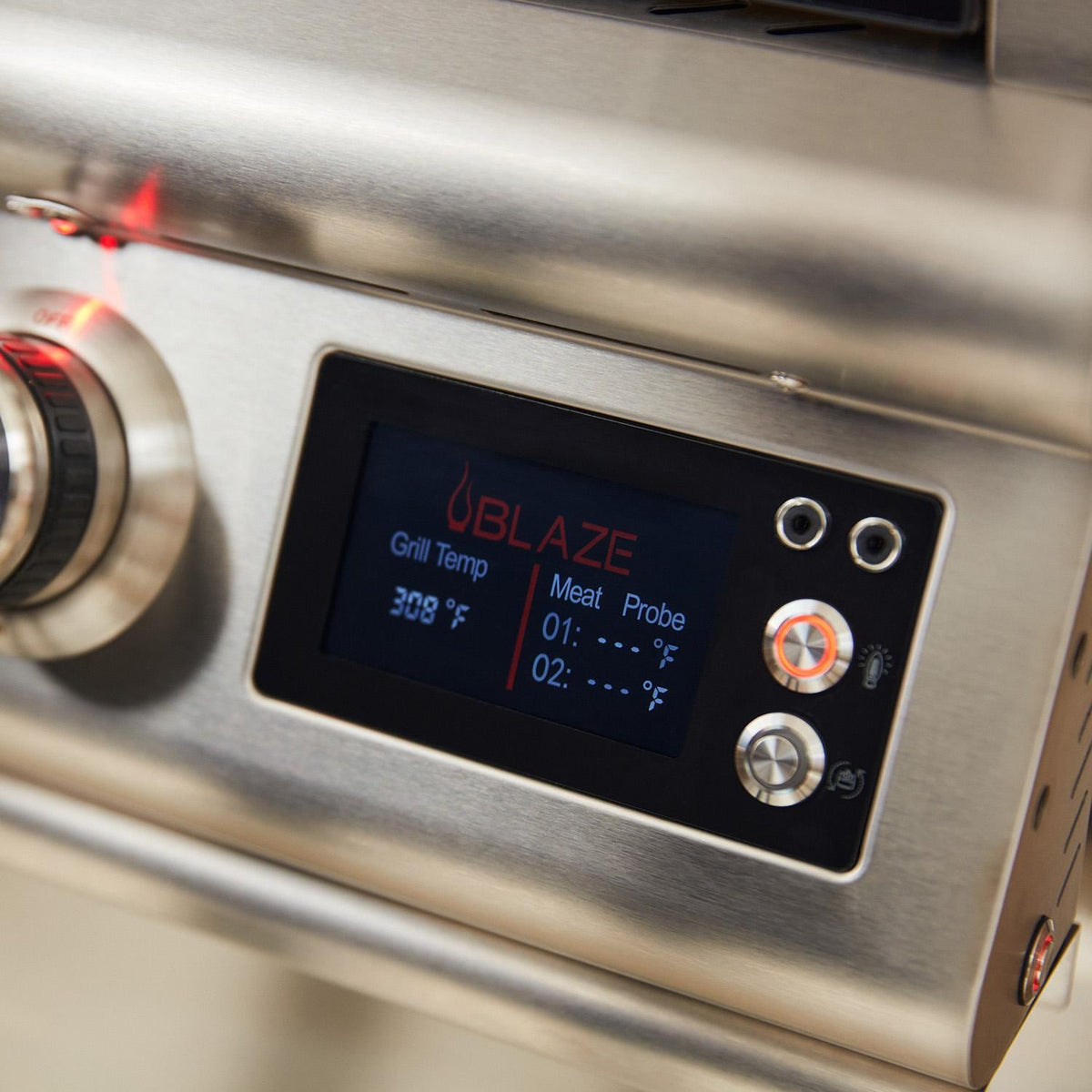 Blaze 26-Inch Built-In Outdoor Oven with Bluetooth Probes & Rotisserie