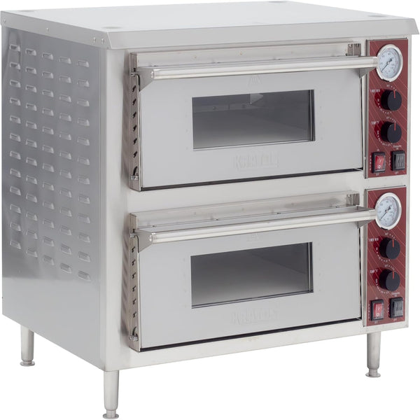 Commercial Oven, Double-Deck Countertop Electric Pizza/Bakery Oven