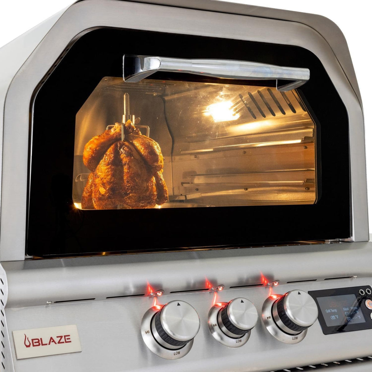 Blaze 26-Inch Freestanding Outdoor Oven with Rotisserie