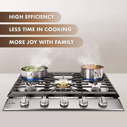 FOTILE GLS36502 36-Inch 5-Burner Stainless Steel Gas Cooktop